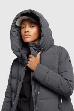 Khujo Manteaux Dhiver Manteau D’hiver Gamber Femme Anthracite 14 Khujo Manteaux Dhiver Manteau D’hiver Gamber Femme Anthracite -Khujo Boutique cd0a04b9009f9f2be98e75f47d743f4a