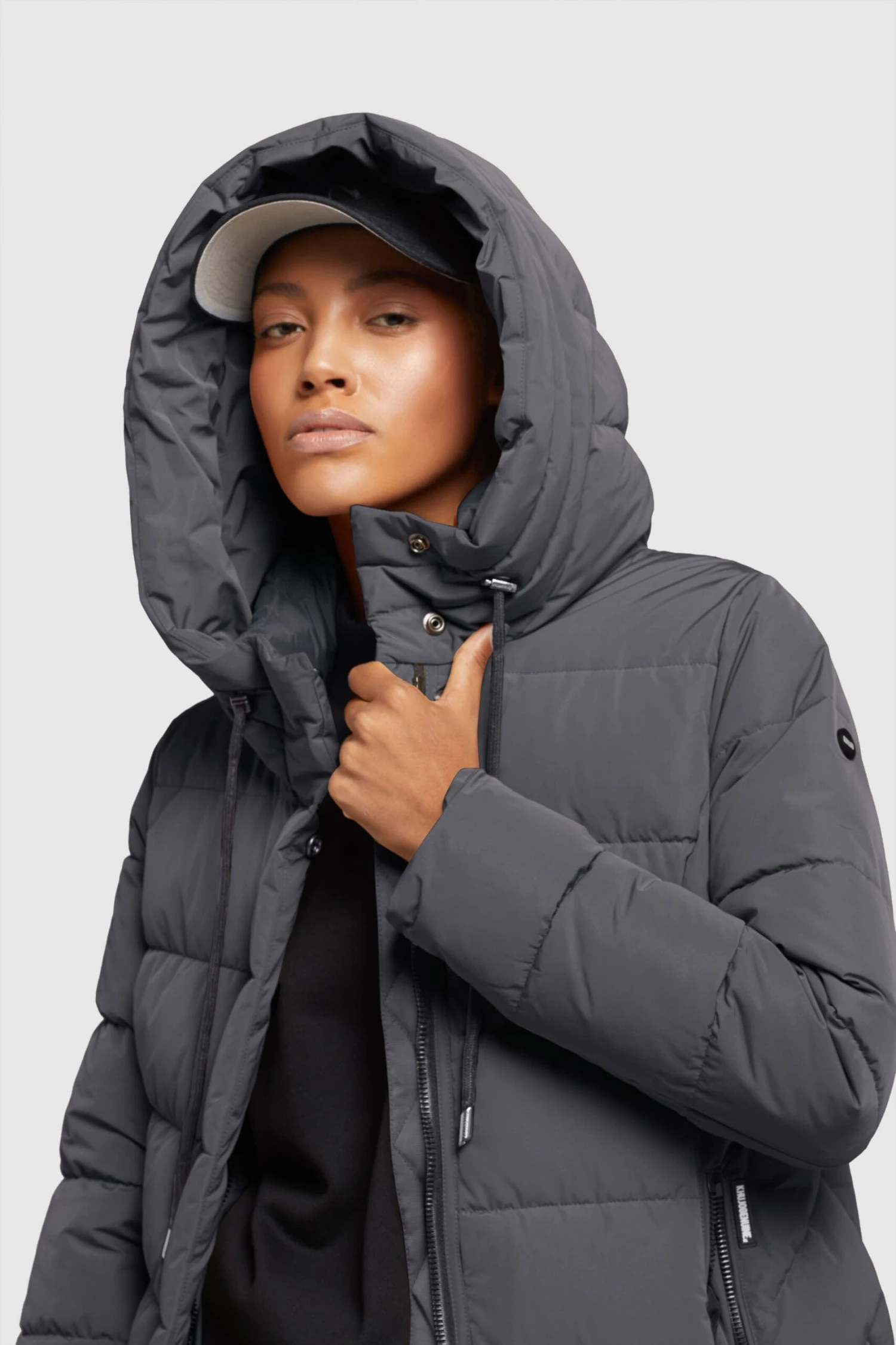 Khujo Manteaux Dhiver Manteau D’hiver Gamber Femme Anthracite 7 Khujo Manteaux Dhiver Manteau D’hiver Gamber Femme Anthracite - Image 7