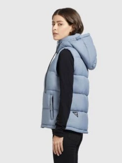 Khujo Vestes Sans Manches Gilet Eden Femme Bleu Clair 12 Khujo Vestes Sans Manches Gilet Eden Femme Bleu Clair -Khujo Boutique cd438011d8b73779d5457975261b486a