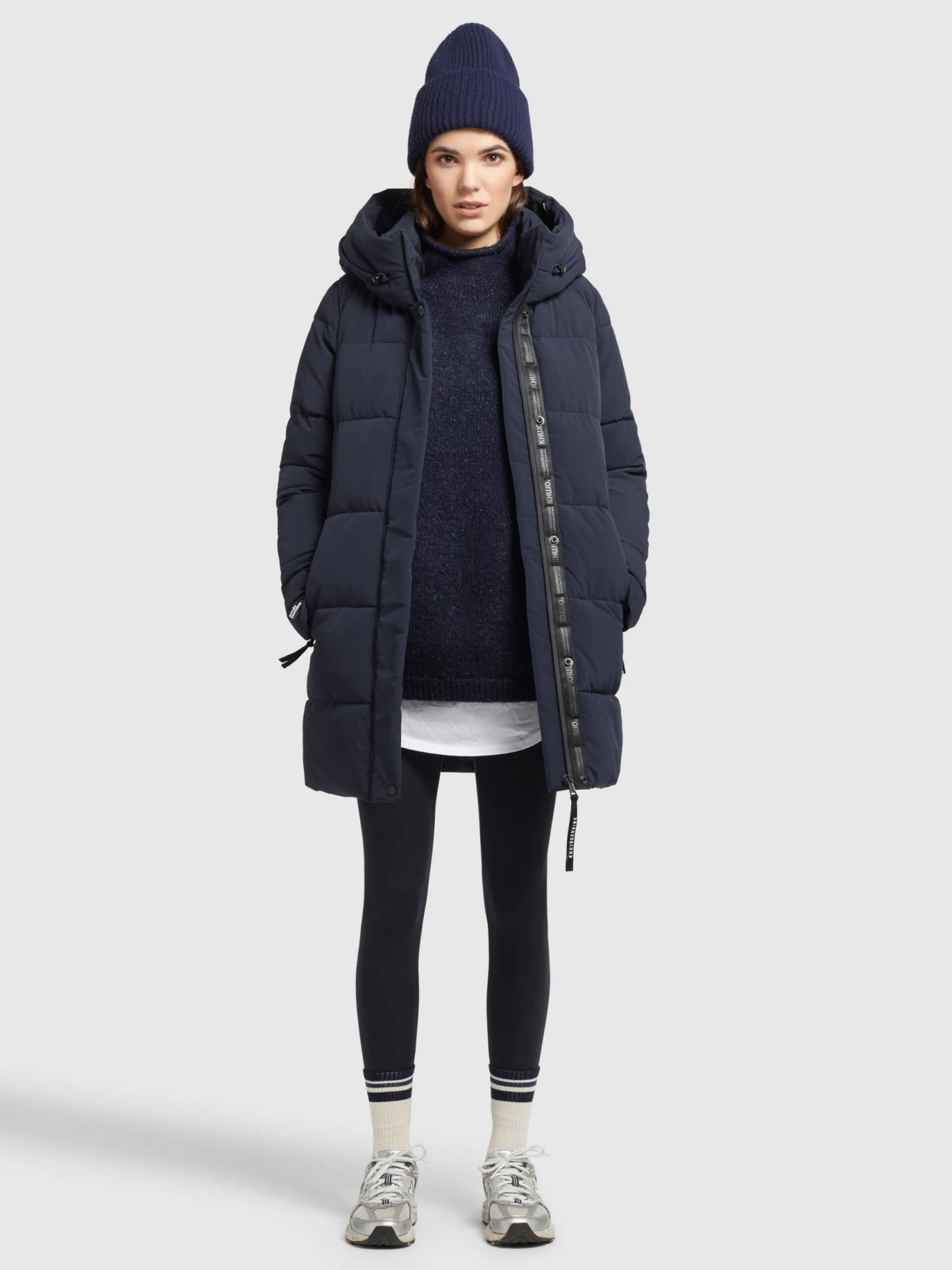 Khujo Manteaux Courts Manteau D’hiver Wente Femme Bleu Foncé 3 Khujo Manteaux Courts Manteau D’hiver Wente Femme Bleu Foncé - Image 3