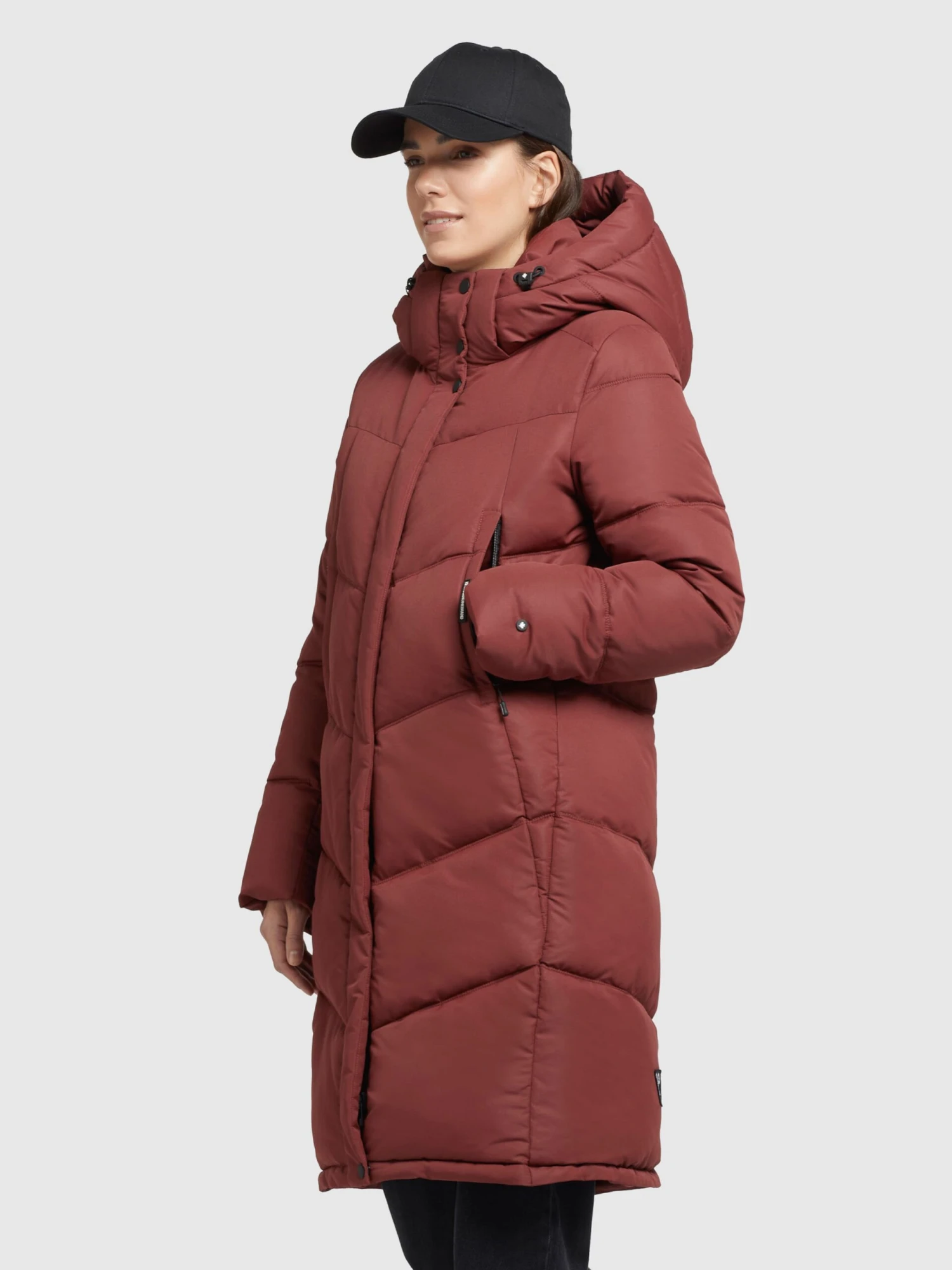 Khujo Manteaux Dhiver Manteau D’hiver Limetta Femme Rouge Rouille 4 Khujo Manteaux Dhiver Manteau D’hiver Limetta Femme Rouge Rouille - Image 4