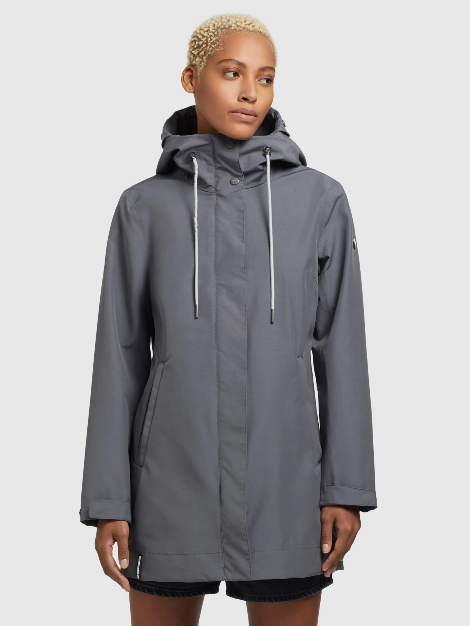 Khujo Manteaux De Mi-saison Manteau Mi-saison Artisa Femme Gris Fumé 2 Khujo Manteaux De Mi-saison Manteau Mi-saison Artisa Femme Gris Fumé - Image 2