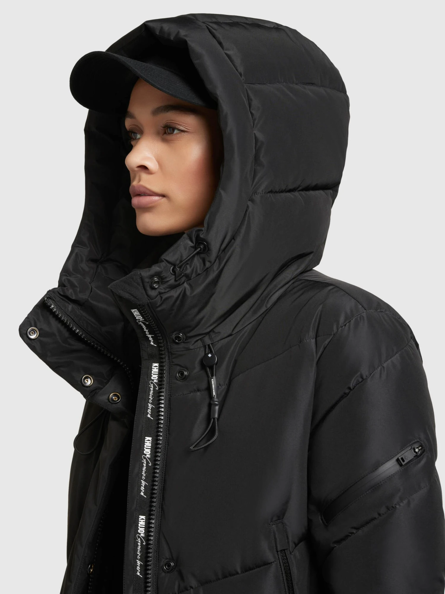 Khujo Manteaux De Mi-saison Manteau Mi-saison Sonje3 Femme Noir 7 Khujo Manteaux De Mi-saison Manteau Mi-saison Sonje3 Femme Noir - Image 7
