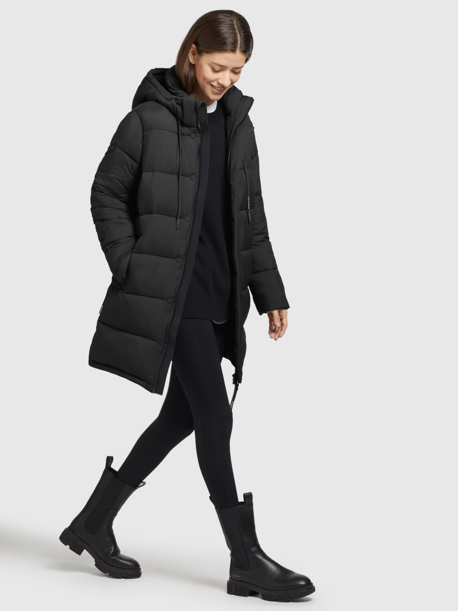 Khujo Manteaux Dhiver Manteau D’hiver Word Femme Noir 3 Khujo Manteaux Dhiver Manteau D’hiver Word Femme Noir - Image 3