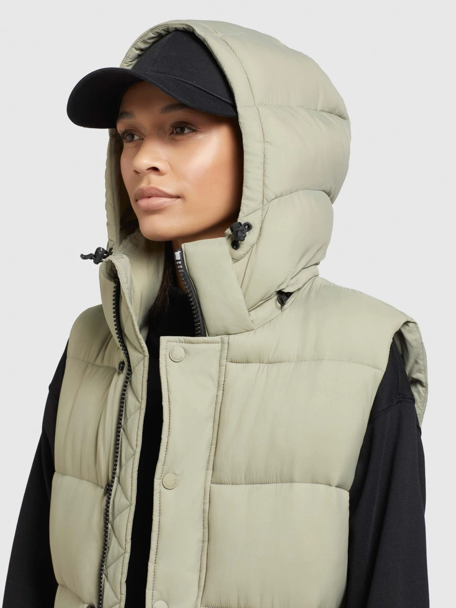 Khujo Vestes Sans Manches Gilet Magneta Femme Vert Pastel 7 Khujo Vestes Sans Manches Gilet Magneta Femme Vert Pastel - Image 7