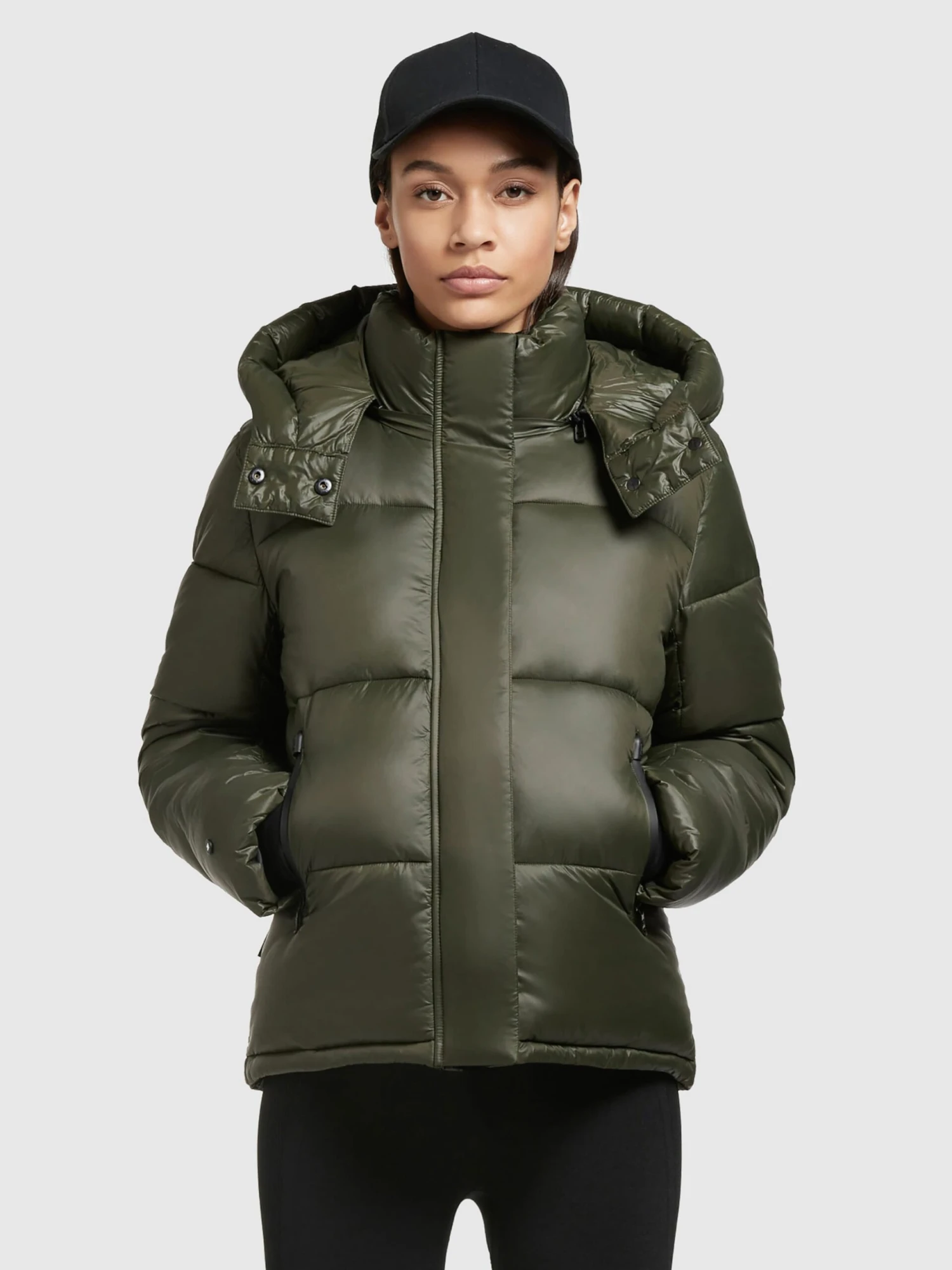 Khujo Vestes Dhiver Veste D’hiver Valona Femme Vert Foncé 2 Khujo Vestes Dhiver Veste D’hiver Valona Femme Vert Foncé - Image 2