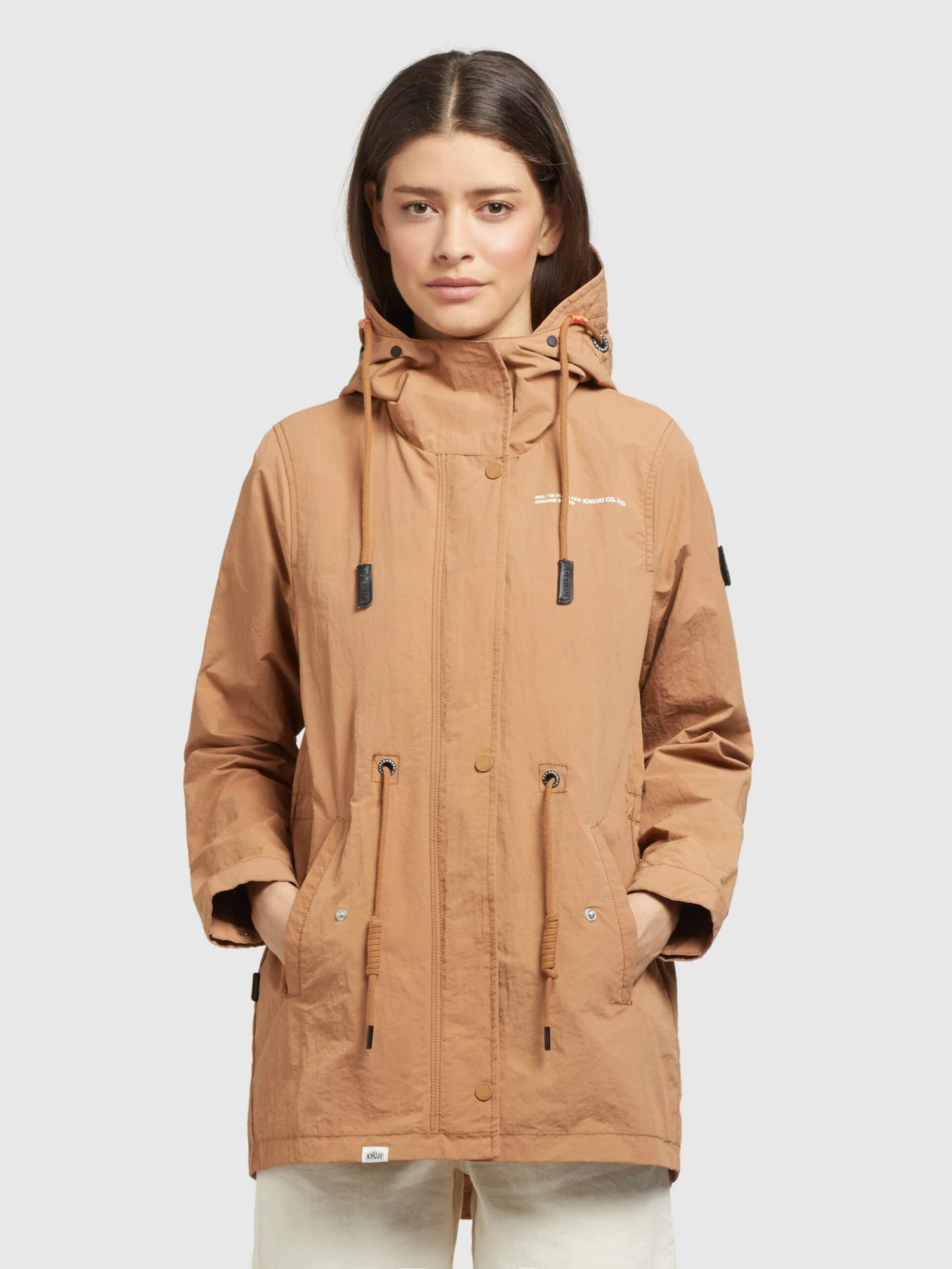 Khujo Vestes De Mi-saison Veste Mi-saison CAIMA Femme Beige 2 Khujo Vestes De Mi-saison Veste Mi-saison CAIMA Femme Beige - Image 2