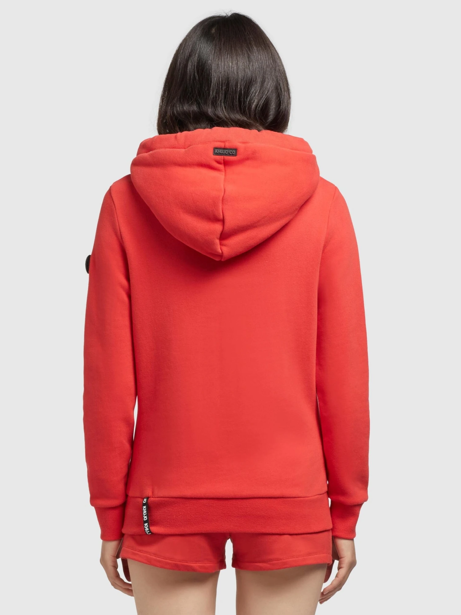 Khujo Sweats à Capuche Sweat-shirt Rhabea Femme Rouge Orangé 4 Khujo Sweats à Capuche Sweat-shirt Rhabea Femme Rouge Orangé - Image 4