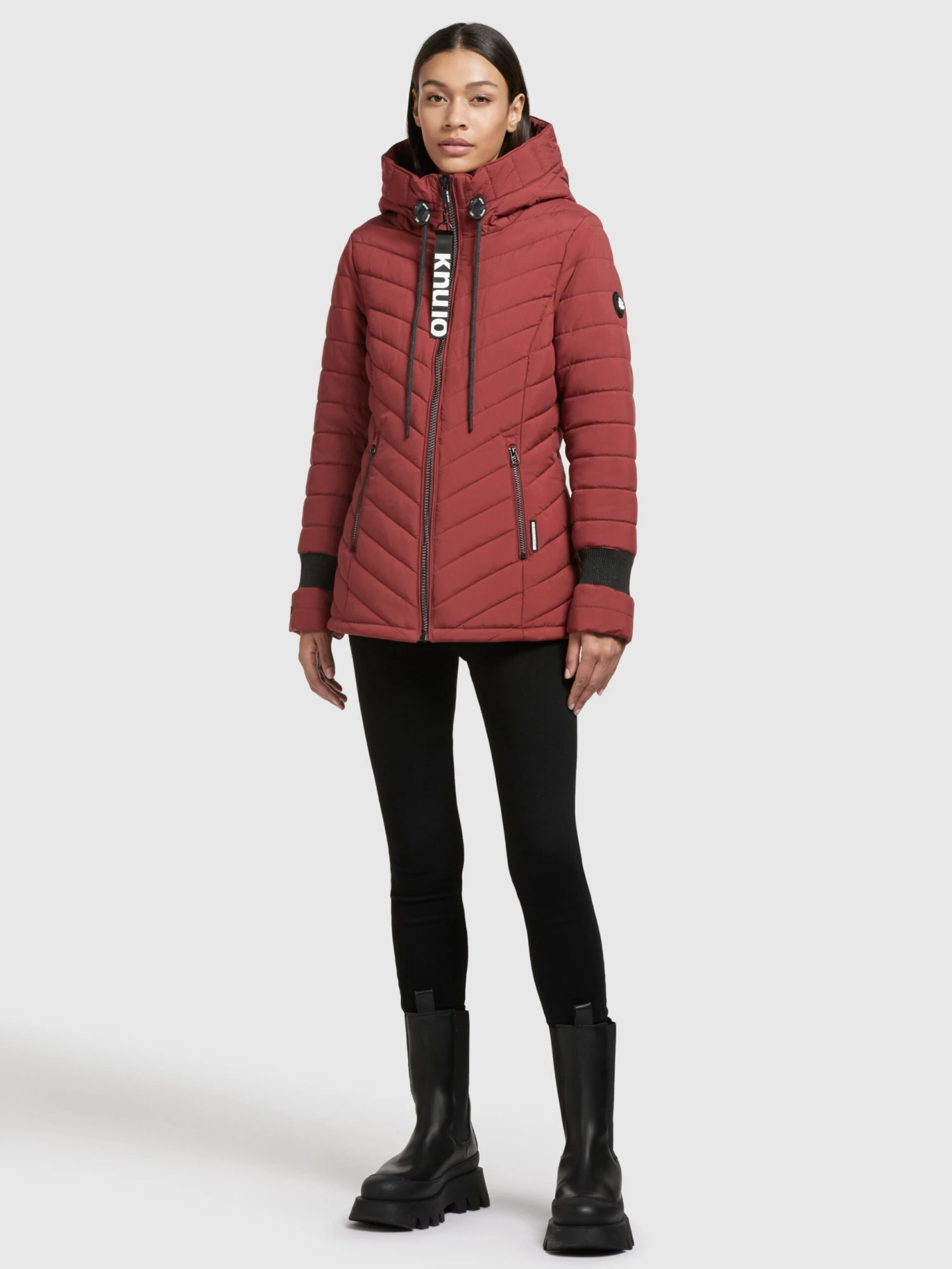 Khujo Vestes Dhiver Veste D’hiver Patt Femme Rouge Rouille 6 Khujo Vestes Dhiver Veste D’hiver Patt Femme Rouge Rouille - Image 6