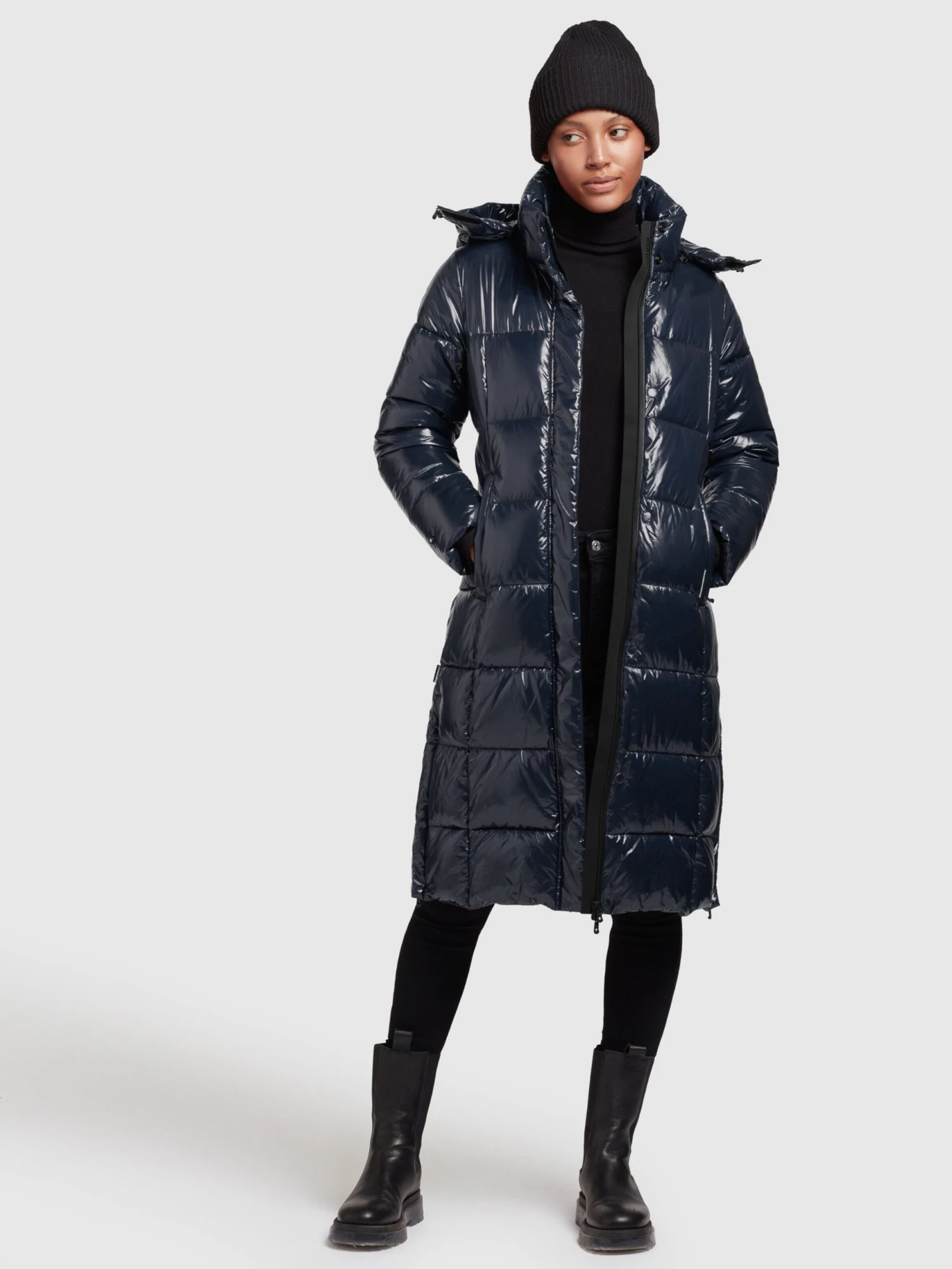 Khujo Manteaux Dhiver Manteau D’hiver Tonka Femme Bleu Foncé 3 Khujo Manteaux Dhiver Manteau D’hiver Tonka Femme Bleu Foncé - Image 3