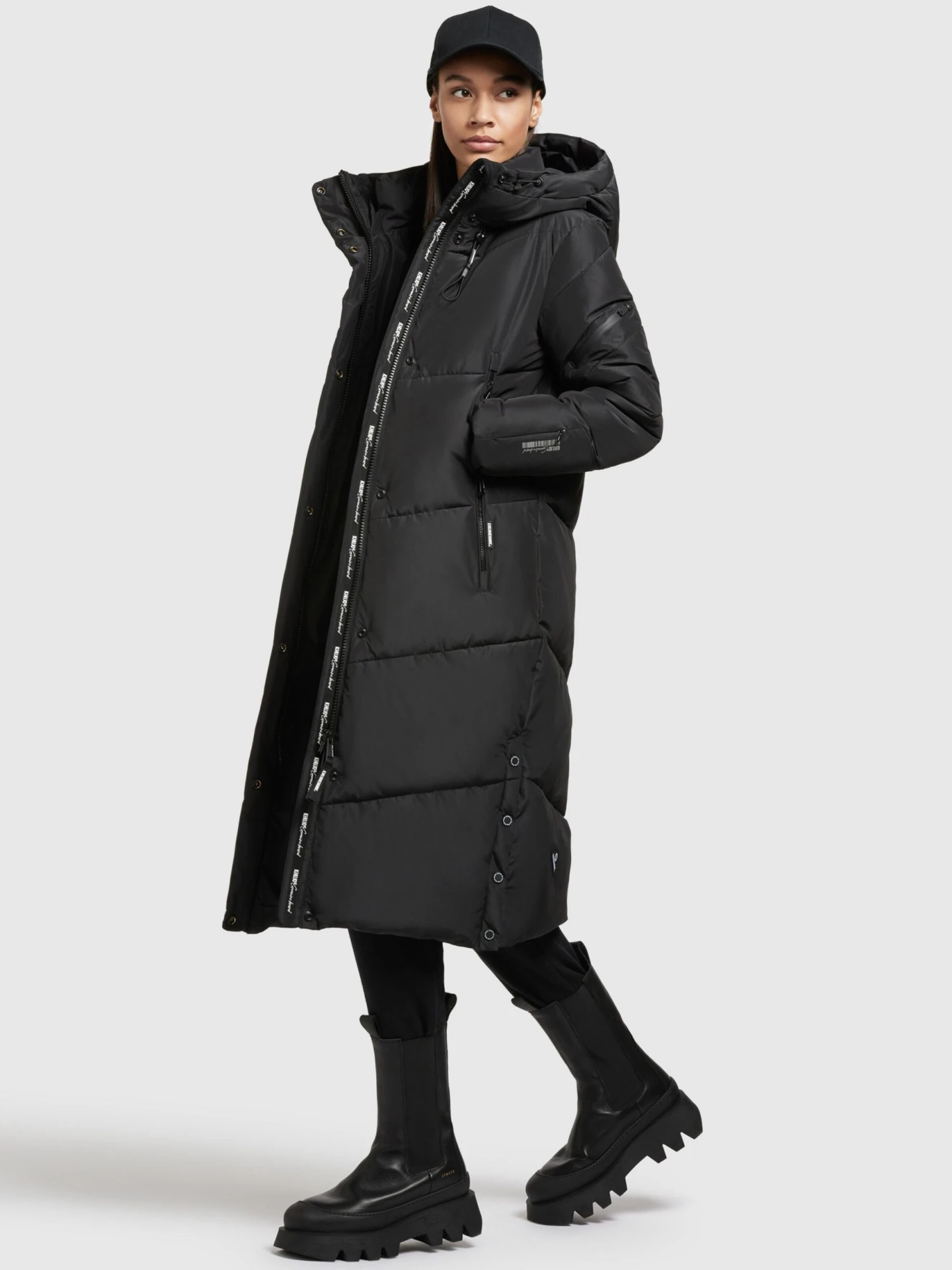 Khujo Manteaux De Mi-saison Manteau Mi-saison Sonje3 Femme Noir 6 Khujo Manteaux De Mi-saison Manteau Mi-saison Sonje3 Femme Noir - Image 6