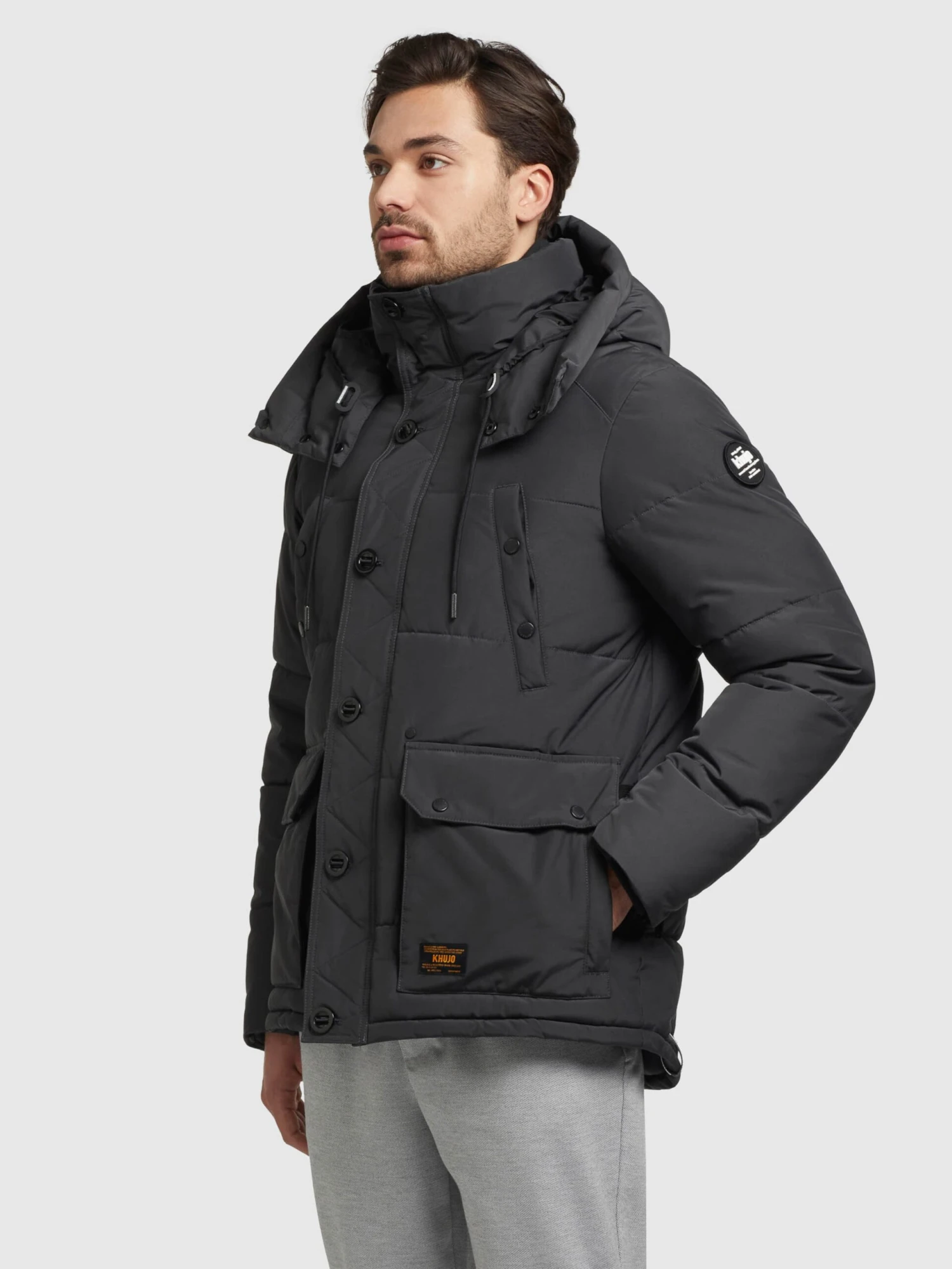Khujo Vestes Dhiver Veste D’hiver Primero Homme Gris Foncé 5 Khujo Vestes Dhiver Veste D’hiver Primero Homme Gris Foncé - Image 5