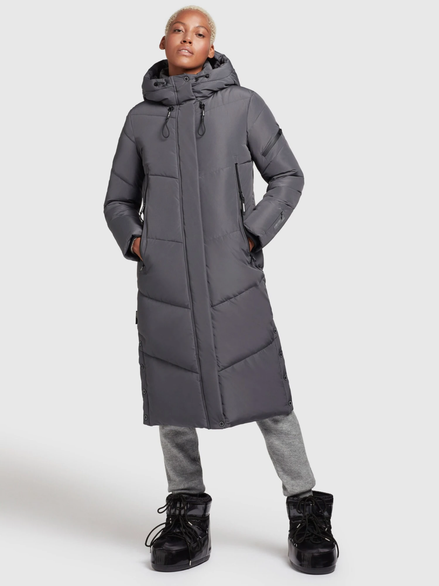 Khujo Manteaux De Mi-saison Manteau Mi-saison Femme Gris Basalte 2 Khujo Manteaux De Mi-saison Manteau Mi-saison Femme Gris Basalte - Image 2