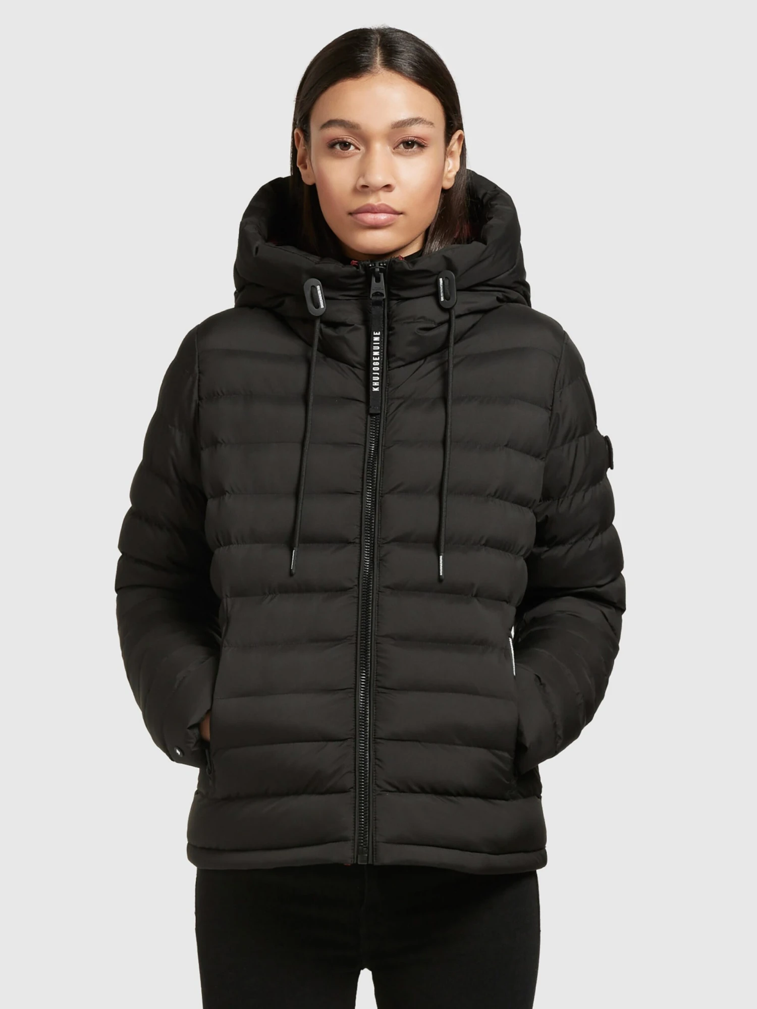 Khujo Vestes De Mi-saison Veste Mi-saison Lovina Femme Noir 2 Khujo Vestes De Mi-saison Veste Mi-saison Lovina Femme Noir - Image 2