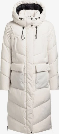Khujo Boutique 4 Khujo Manteaux Dhiver Manteau D’hiver Elvita Femme Blanc Cassé