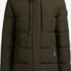 Khujo Manteaux Courts Manteau D’hiver Mats Femme Vert Foncé