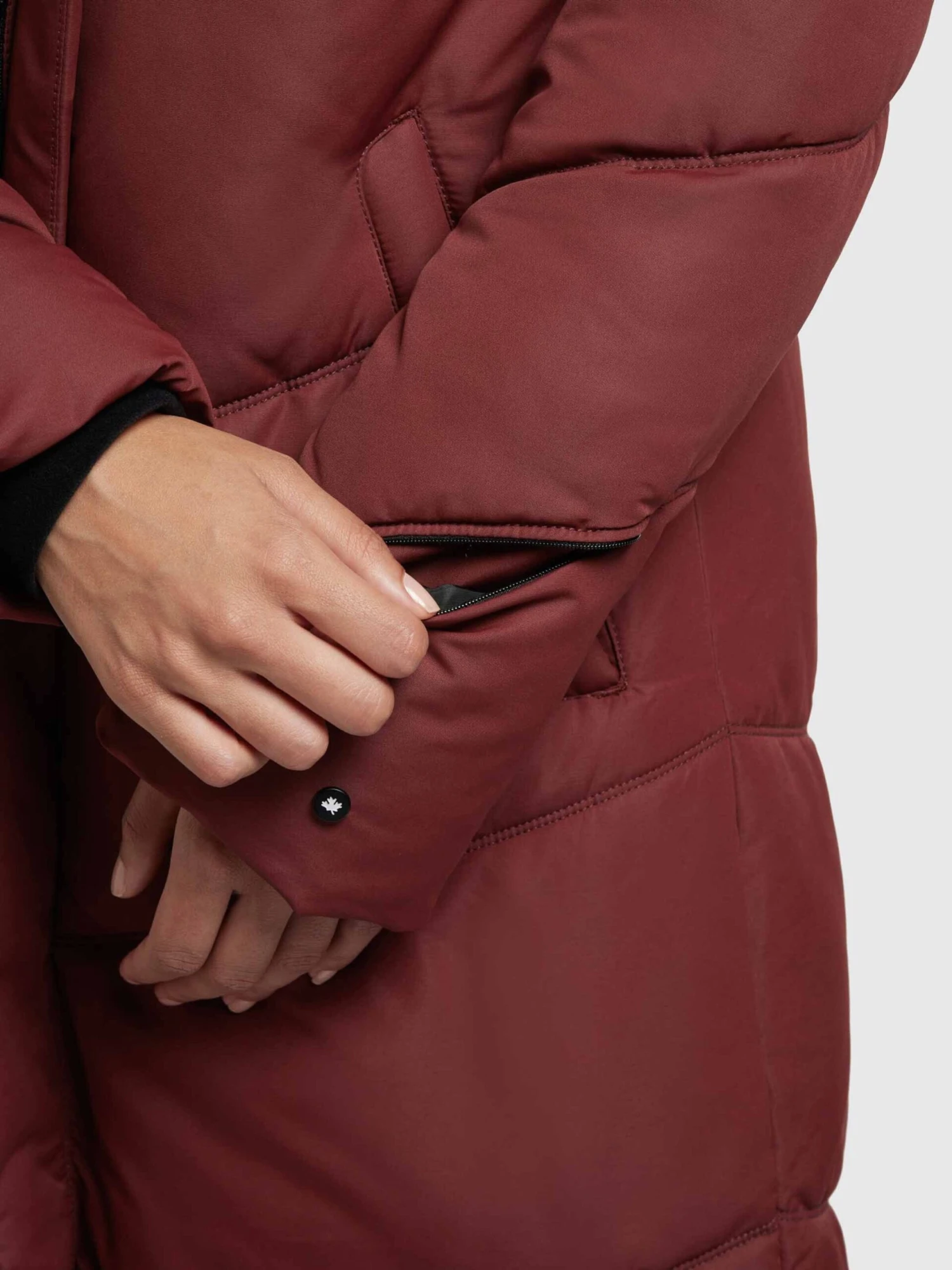 Khujo Manteaux Dhiver Manteau D’hiver Torino 3 Femme Rouge Rouille 8 Khujo Manteaux Dhiver Manteau D’hiver Torino 3 Femme Rouge Rouille - Image 8