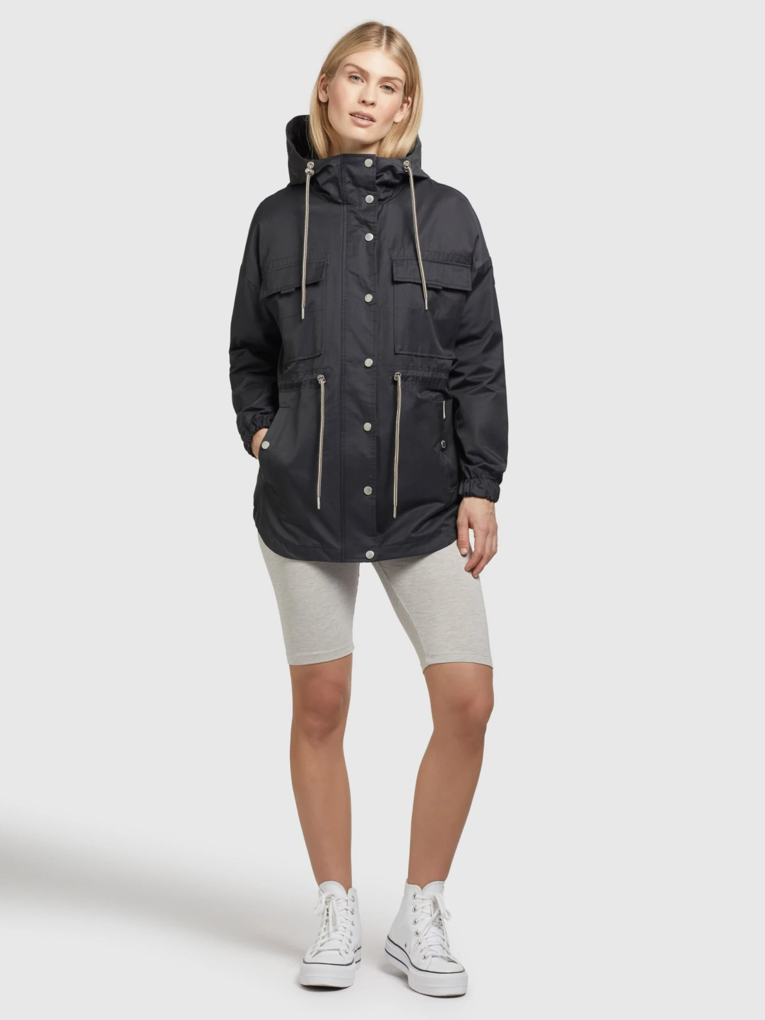 Khujo Vestes De Mi-saison Veste Mi-saison PRAYATA Femme Gris Foncé 3 Khujo Vestes De Mi-saison Veste Mi-saison PRAYATA Femme Gris Foncé - Image 3