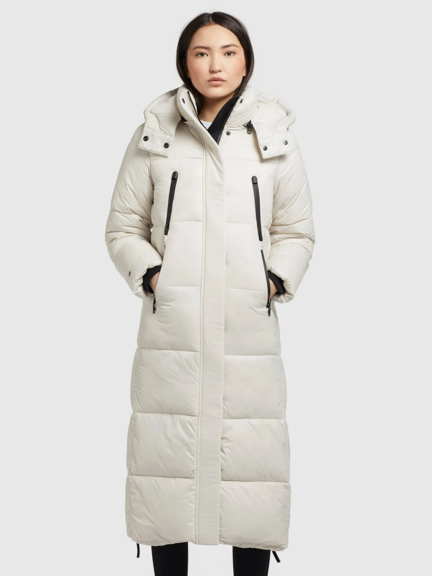 Khujo Manteaux Dhiver Manteau D’hiver Melona Femme Blanc Perle 2 Khujo Manteaux Dhiver Manteau D’hiver Melona Femme Blanc Perle - Image 2