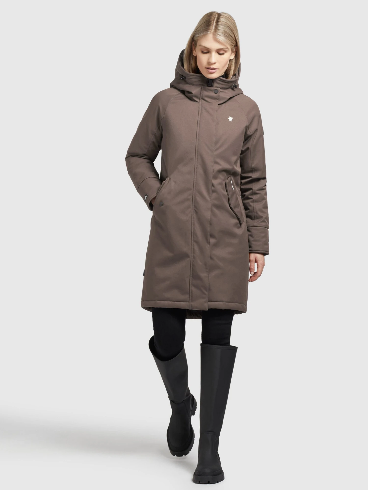 Khujo Parkas Parka Mi-saison LARIA Femme Marron 3 Khujo Parkas Parka Mi-saison LARIA Femme Marron - Image 3