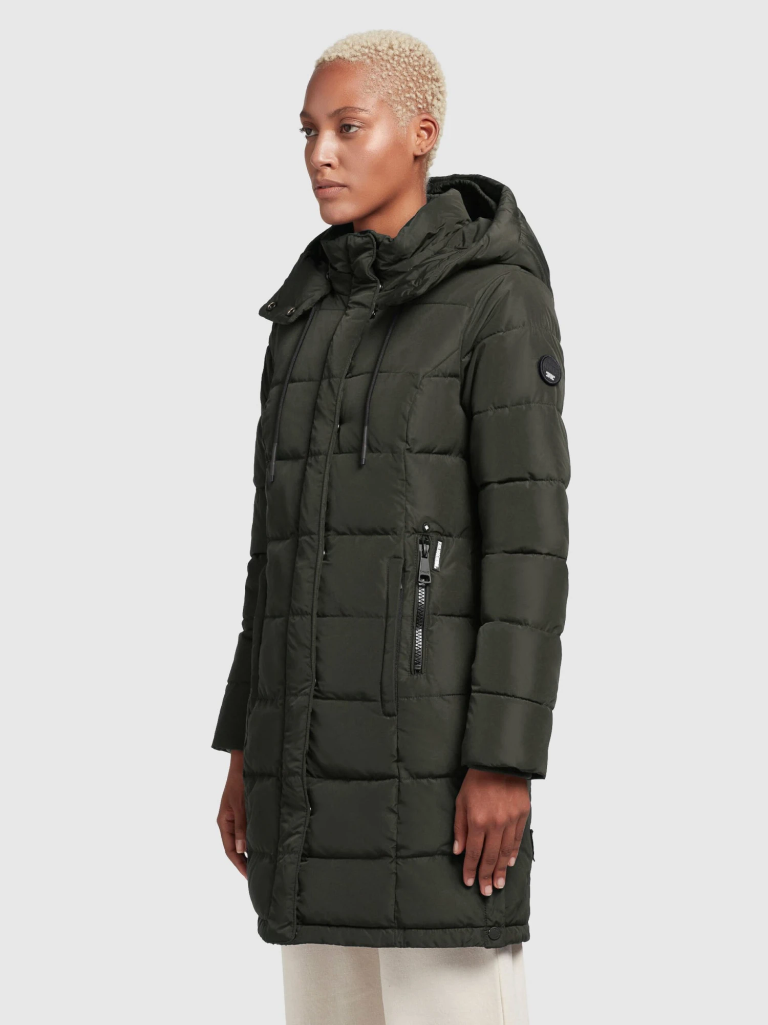Khujo Manteaux Courts Manteau D’hiver Cups Femme Vert Foncé 5 Khujo Manteaux Courts Manteau D’hiver Cups Femme Vert Foncé - Image 5
