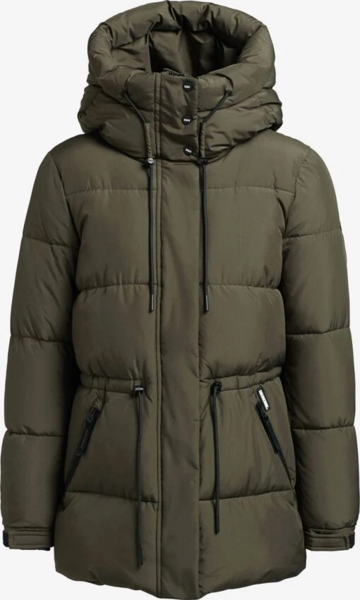 Khujo Vestes Dhiver Veste D’hiver Leviani Femme Vert Foncé