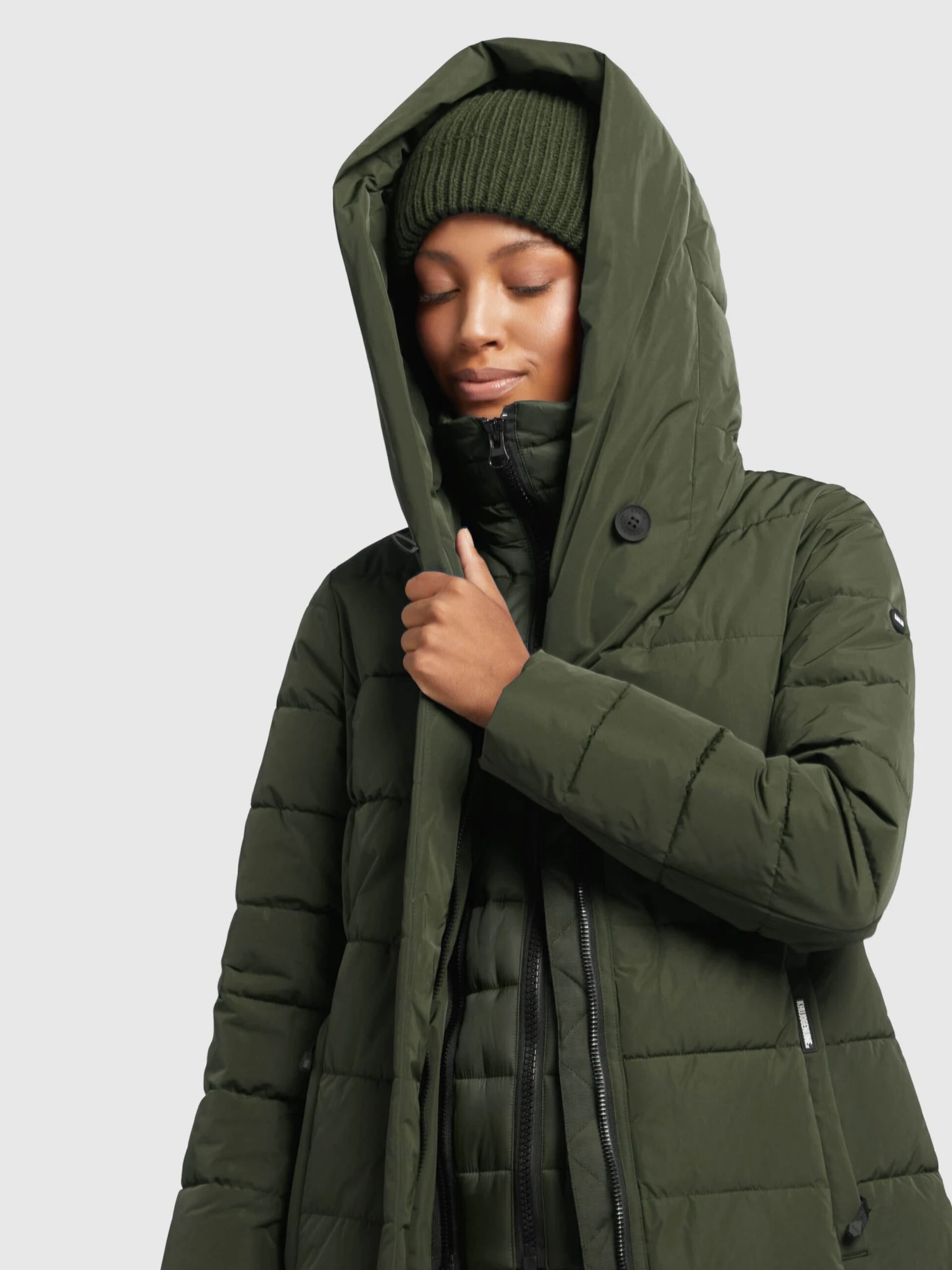 Khujo Manteaux Courts Manteau D’hiver Floyt Femme Olive 8 Khujo Manteaux Courts Manteau D’hiver Floyt Femme Olive - Image 8