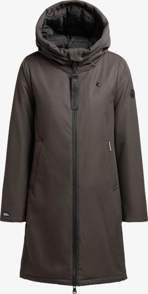 Khujo Manteaux De Mi-saison Manteau Mi-saison LISAD Femme Gris Foncé