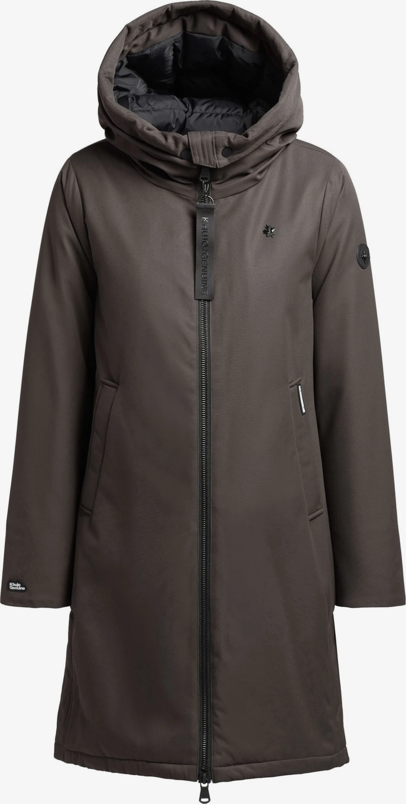 Khujo Manteaux De Mi-saison Manteau Mi-saison LISAD Femme Gris Foncé 1 Khujo Manteaux De Mi-saison Manteau Mi-saison LISAD Femme Gris Foncé