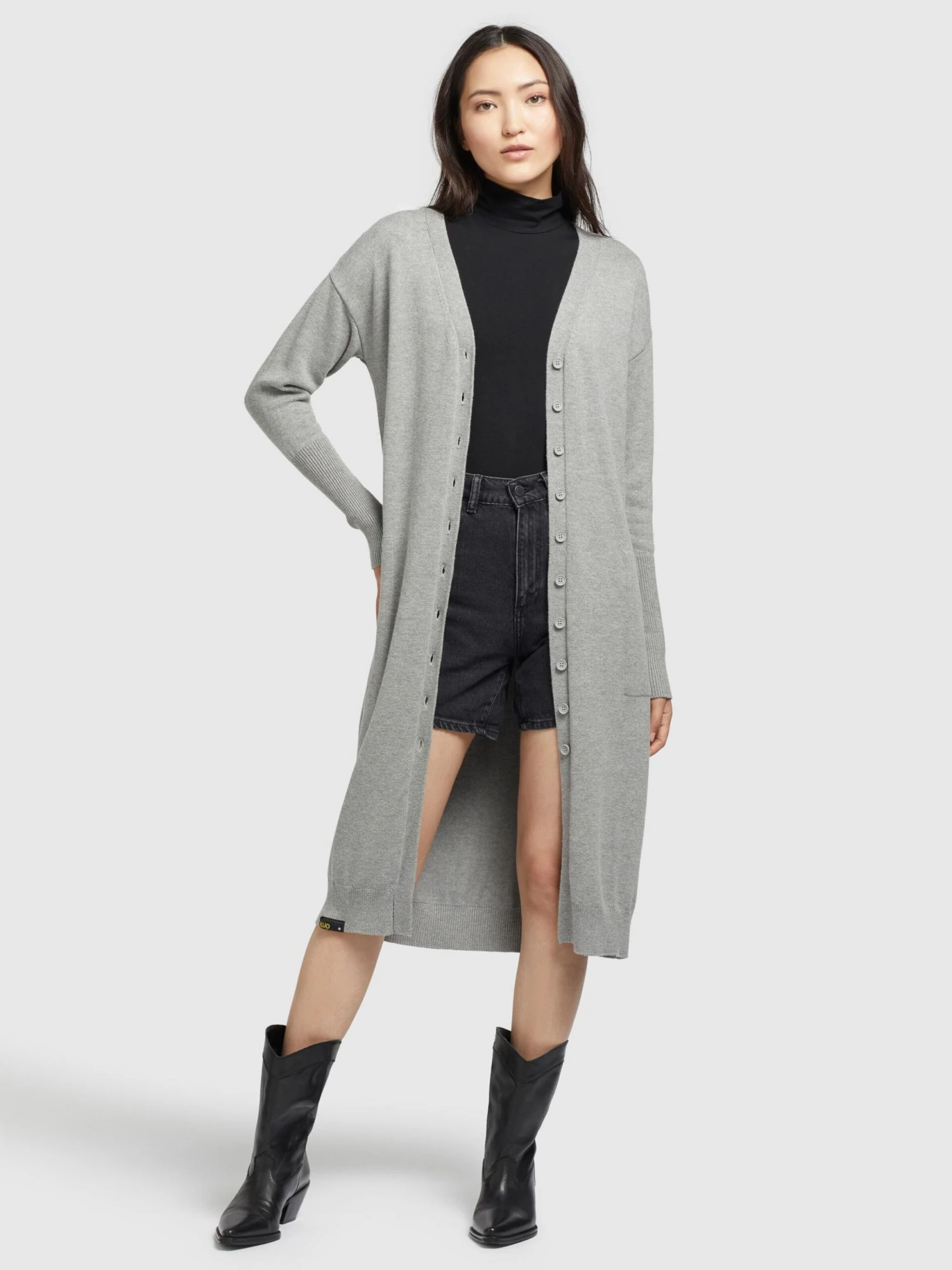 Khujo Gilets Cardigan Elina Femme Gris 6 Khujo Gilets Cardigan Elina Femme Gris - Image 6
