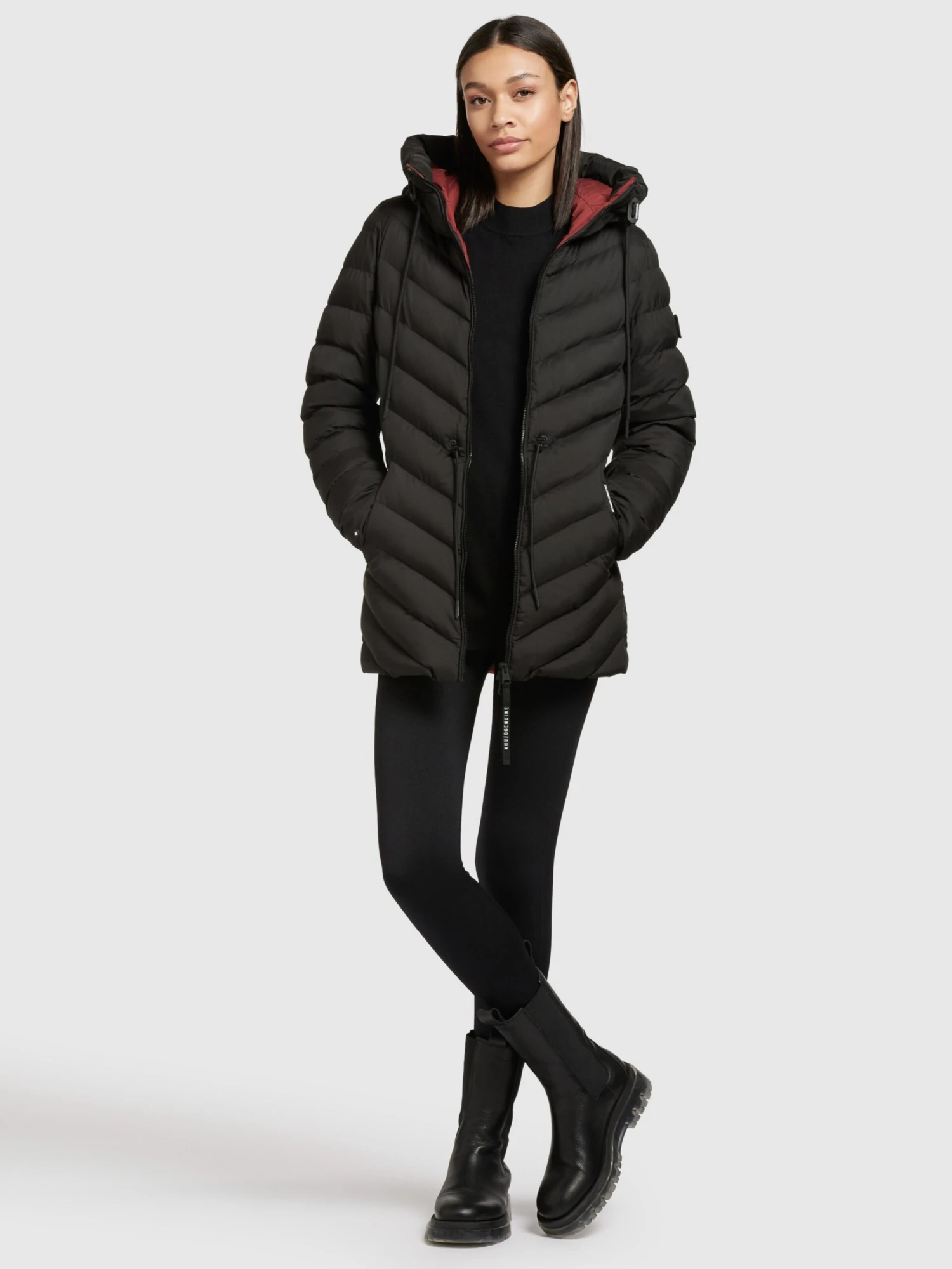 Khujo Vestes De Mi-saison Veste Mi-saison Noomi Femme Noir 6 Khujo Vestes De Mi-saison Veste Mi-saison Noomi Femme Noir - Image 6