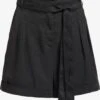 Khujo Shorts Loosefit Pantalon à Pince Elida Femme Noir