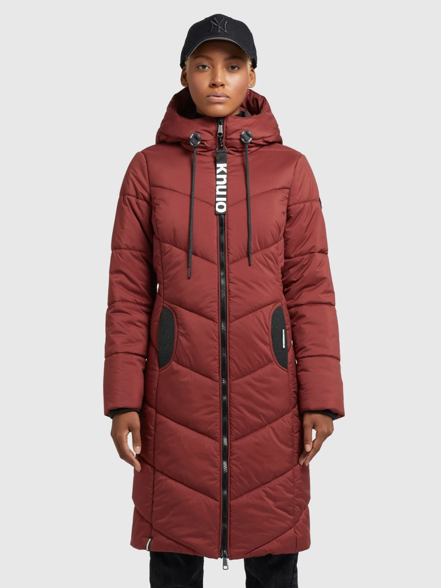 Khujo Manteaux De Mi-saison Manteau Mi-saison Aribay Femme Rouge Rouille 2 Khujo Manteaux De Mi-saison Manteau Mi-saison Aribay Femme Rouge Rouille - Image 2