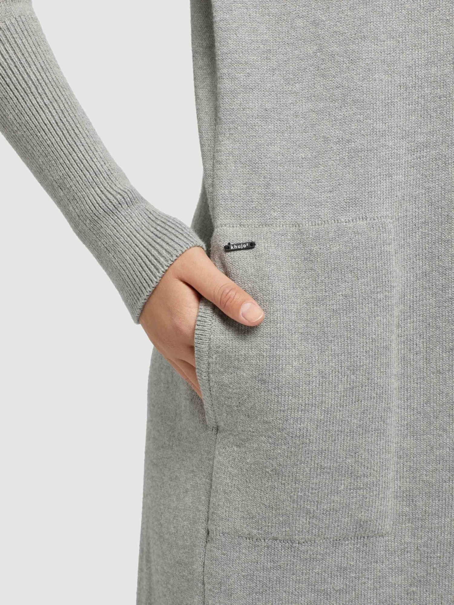 Khujo Gilets Cardigan Elina Femme Gris 7 Khujo Gilets Cardigan Elina Femme Gris - Image 7