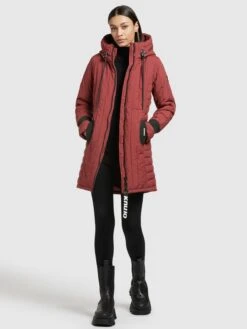 Khujo Vestes Dhiver Veste D’hiver Jerry Femme Rouge Rouille 13 Khujo Vestes Dhiver Veste D’hiver Jerry Femme Rouge Rouille -Khujo Boutique e5046520f90213b3c47fd34a63cdc9b0