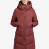 Khujo Manteaux Dhiver Manteau D’hiver Limetta Femme Rouge Rouille
