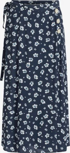 Khujo Jupes Longues Jupe Hepke Femme Bleu Marine / Bleu Nuit