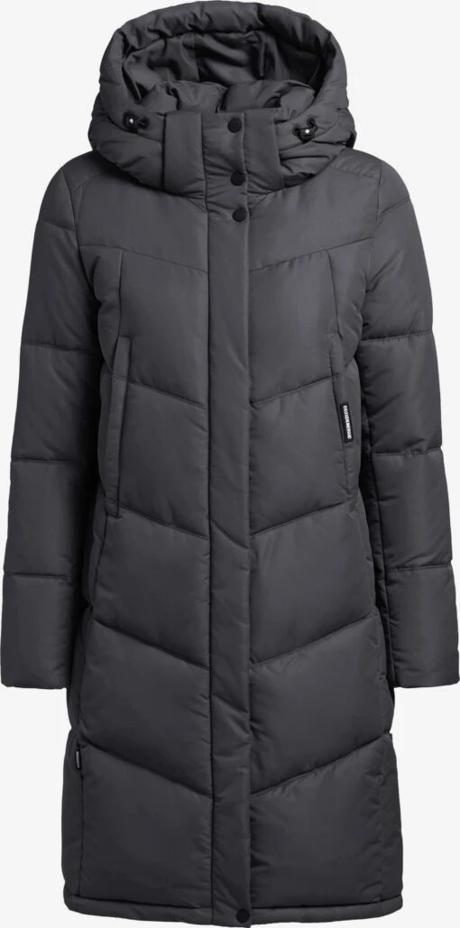 Khujo Manteaux Dhiver Manteau D’hiver Limetta Femme Graphite