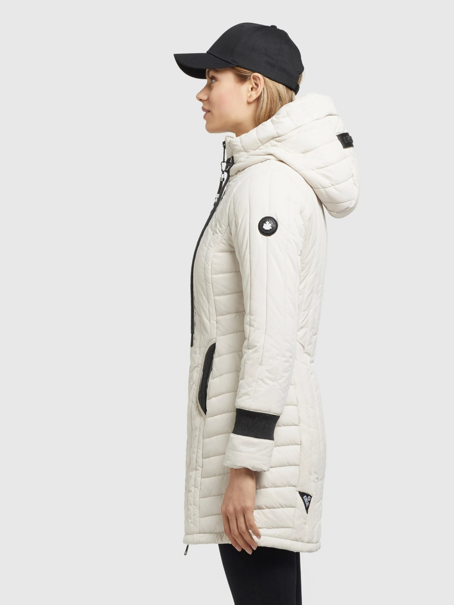 Khujo Manteaux De Mi-saison Manteau Mi-saison Jerry Femme Blanc Cassé 5 Khujo Manteaux De Mi-saison Manteau Mi-saison Jerry Femme Blanc Cassé - Image 5