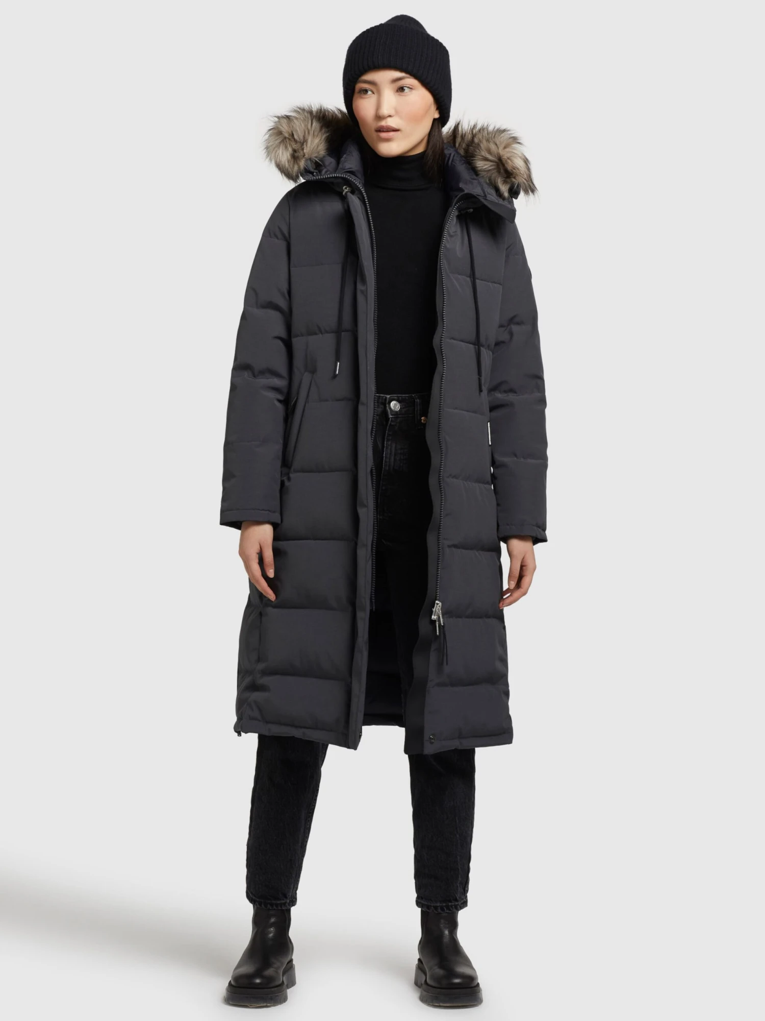 Khujo Manteaux Dhiver Manteau D’hiver LOLL Femme Anthracite 6 Khujo Manteaux Dhiver Manteau D’hiver LOLL Femme Anthracite - Image 6