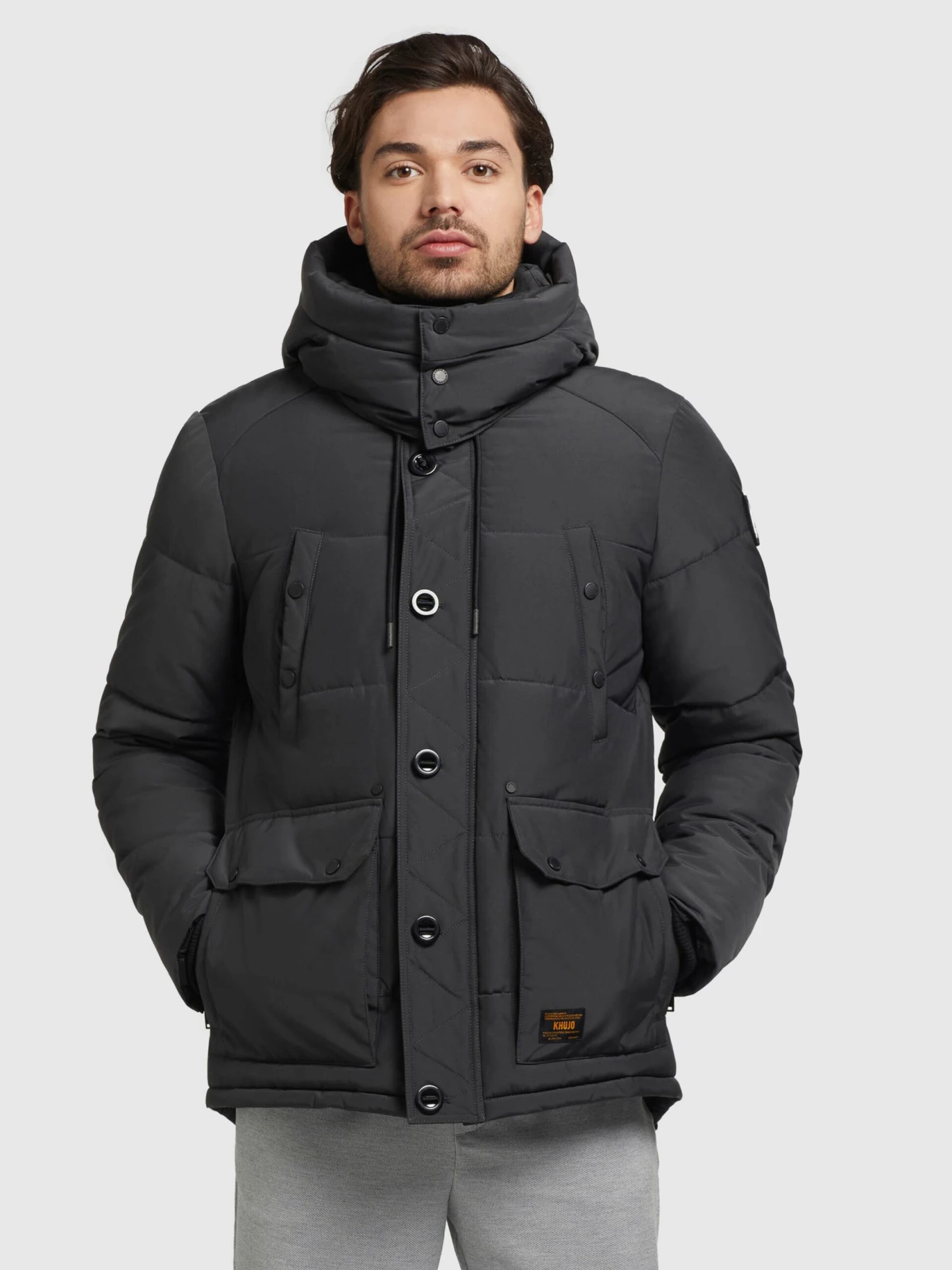 Khujo Vestes Dhiver Veste D’hiver Primero Homme Gris Foncé 2 Khujo Vestes Dhiver Veste D’hiver Primero Homme Gris Foncé - Image 2