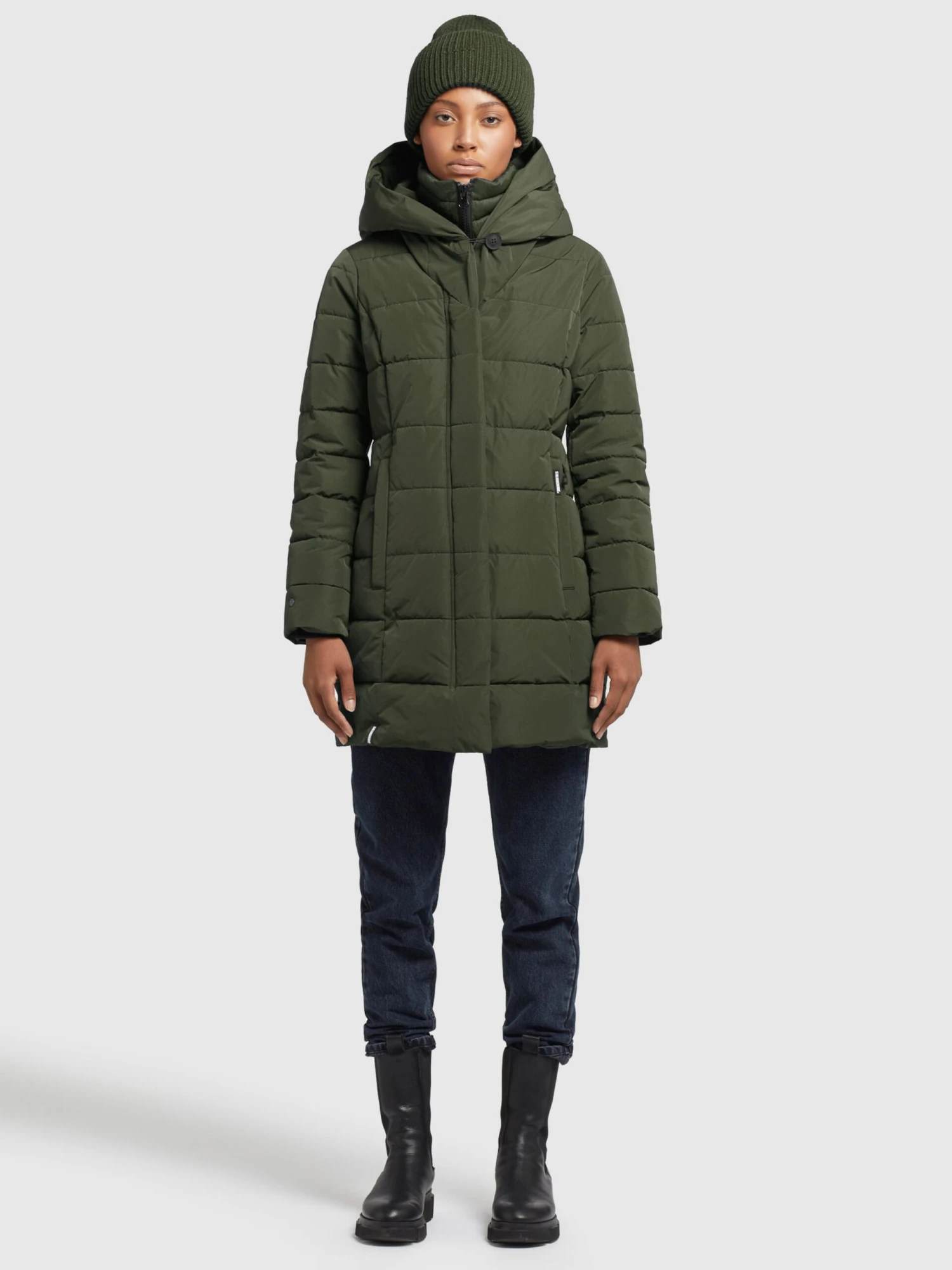 Khujo Manteaux Courts Manteau D’hiver Floyt Femme Olive 7 Khujo Manteaux Courts Manteau D’hiver Floyt Femme Olive - Image 7