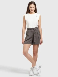 Khujo Shorts Loosefit Pantalon à Pince Elida Femme Anthracite 13 Khujo Shorts Loosefit Pantalon à Pince Elida Femme Anthracite -Khujo Boutique ed160868886d1e52faaba1706b6d58fa