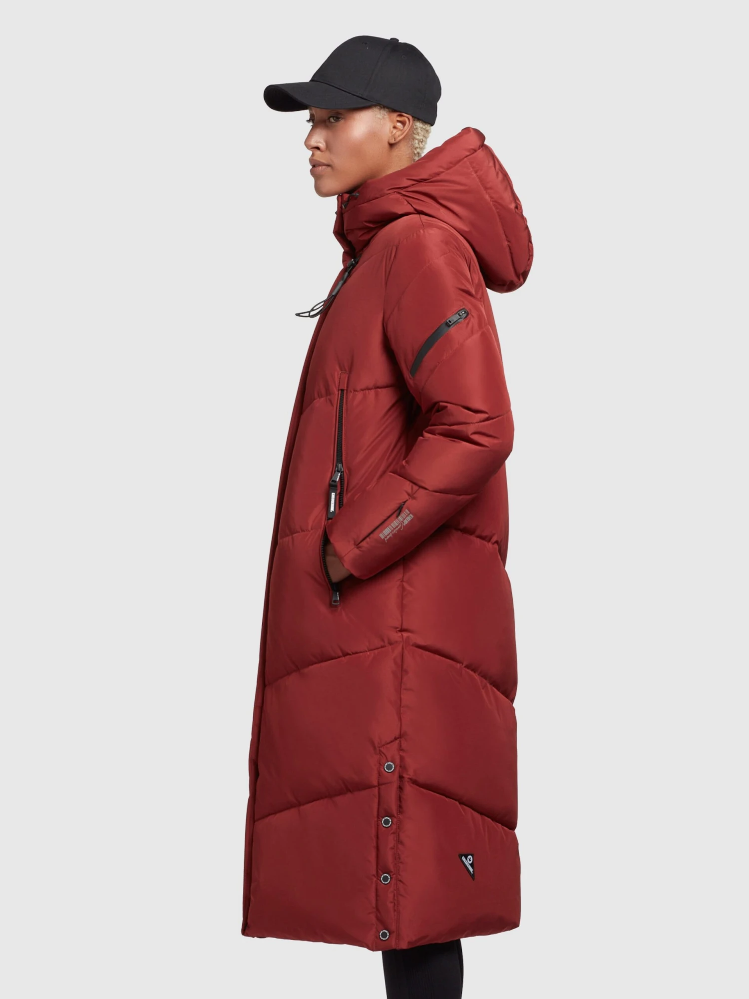 Khujo Manteaux De Mi-saison Manteau Mi-saison Femme Rouge Foncé 5 Khujo Manteaux De Mi-saison Manteau Mi-saison Femme Rouge Foncé - Image 5