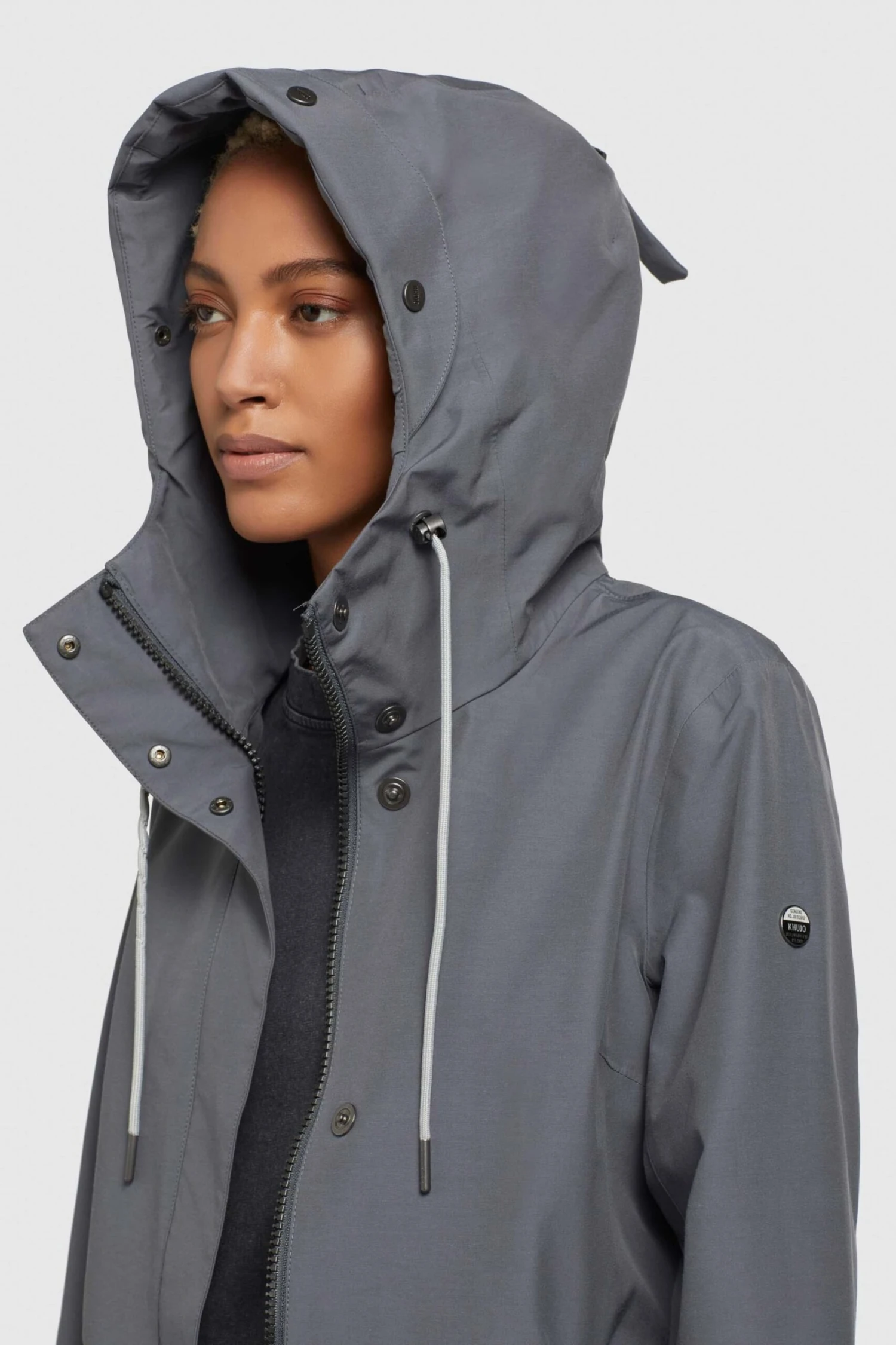 Khujo Manteaux De Mi-saison Manteau Mi-saison Artisa Femme Gris Fumé 7 Khujo Manteaux De Mi-saison Manteau Mi-saison Artisa Femme Gris Fumé - Image 7