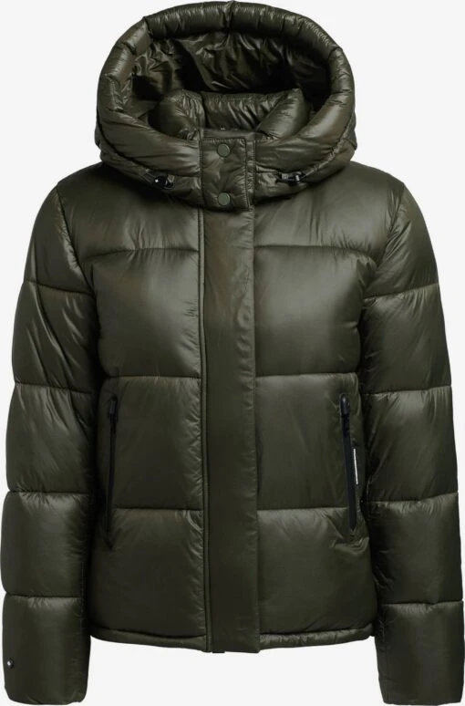 Khujo Vestes Dhiver Veste D’hiver Valona Femme Vert Foncé