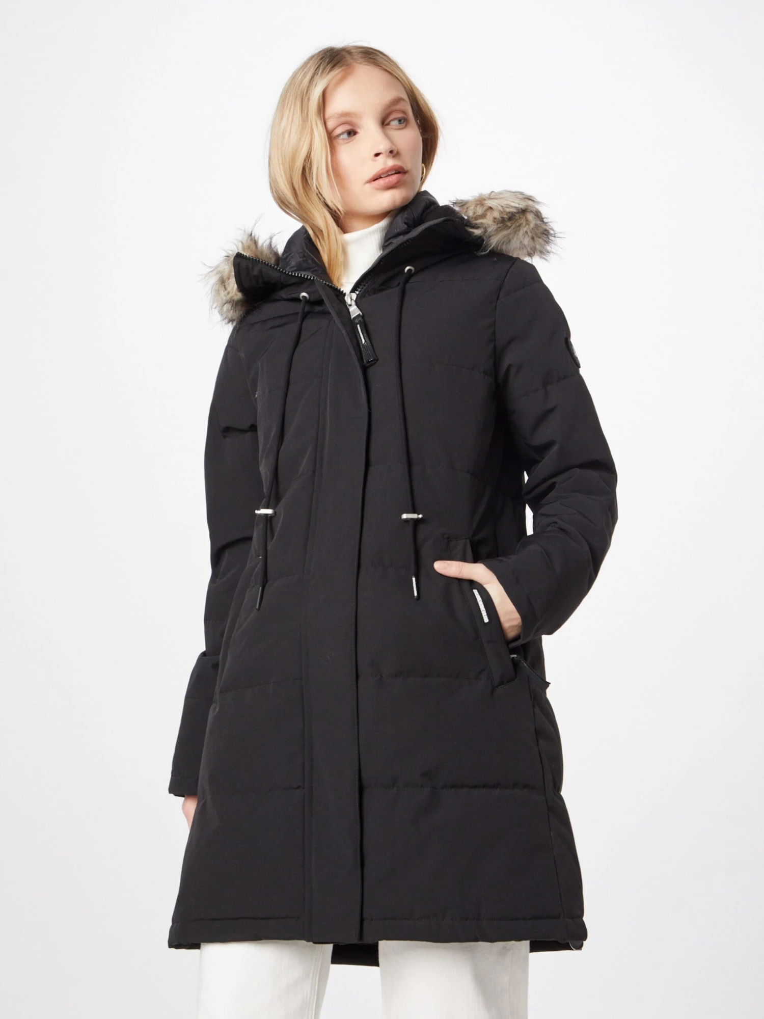 Khujo Manteaux Dhiver Manteau D’hiver Cloren Femme Noir 2 Khujo Manteaux Dhiver Manteau D’hiver Cloren Femme Noir - Image 2