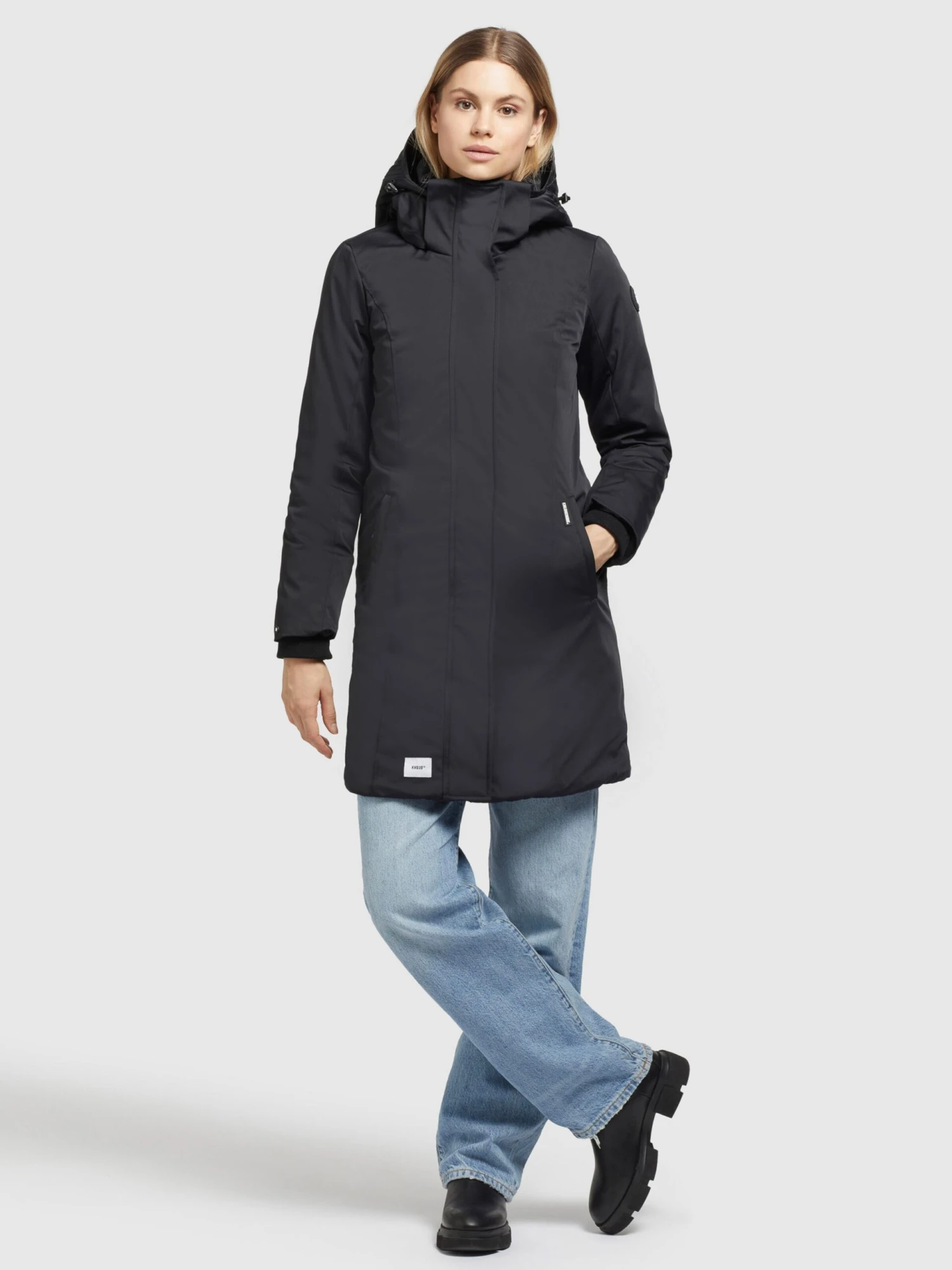 Khujo Manteaux Dhiver Manteau D’hiver Blossom Femme Noir 3 Khujo Manteaux Dhiver Manteau D’hiver Blossom Femme Noir - Image 3