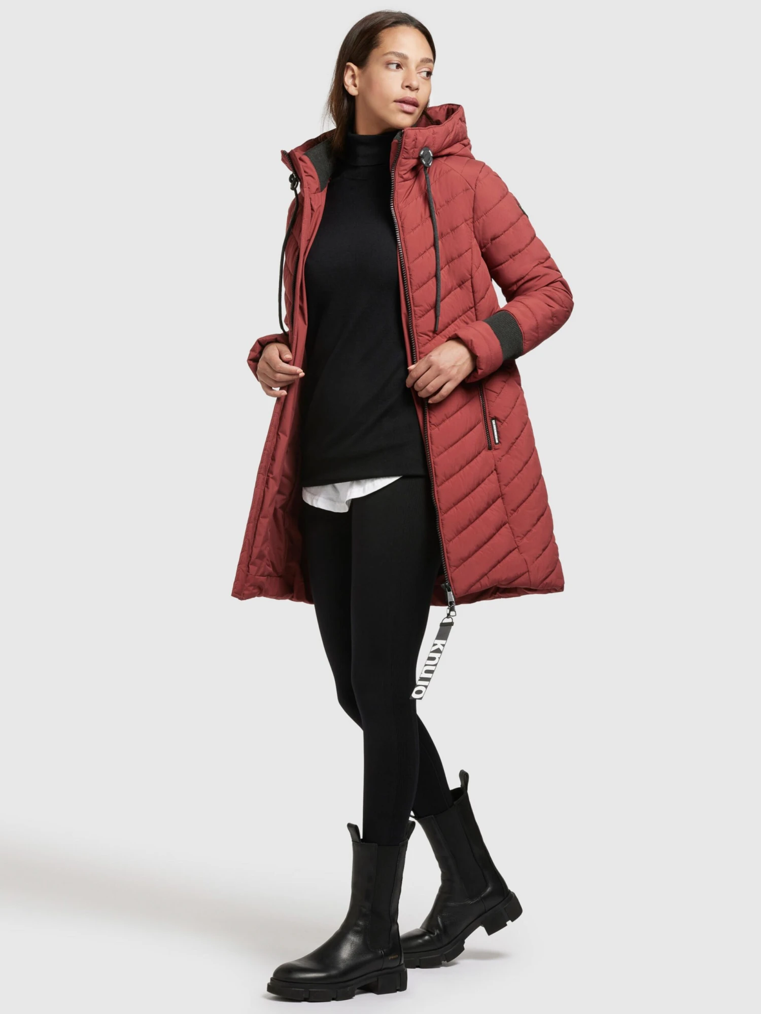 Khujo Manteaux Dhiver Manteau D’hiver Nita Femme Rouge Foncé 6 Khujo Manteaux Dhiver Manteau D’hiver Nita Femme Rouge Foncé - Image 6