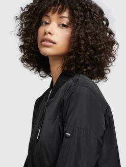 Khujo Vestes De Mi-saison Veste Mi-saison Stence2 Femme Noir -Khujo Boutique eef6c8f59c77ecfc2b58949a07de5616